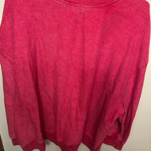 Maurice’s waffle distressed sweatshirt, gently worn very little, sz 3x, runs tru - Picture 6 of 6